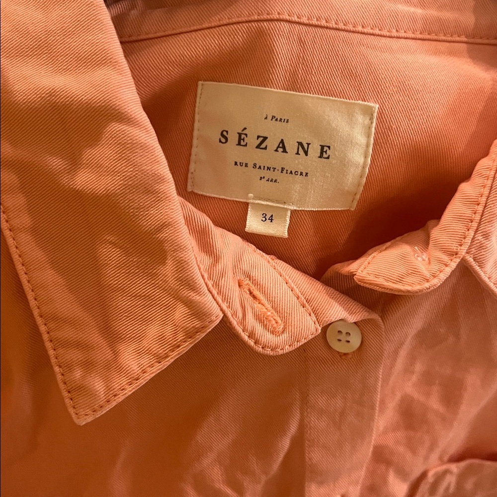 Sezane Max Button Down Top - image 3